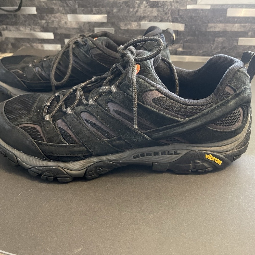Merrell Moab Black Knight Vibram Sole Men's Hiking Shoes Size 11